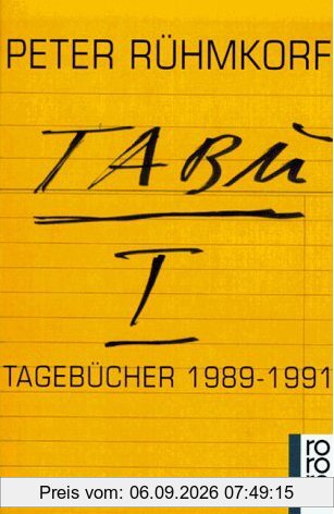 TABU 1. Tagebücher 1989 - 1991