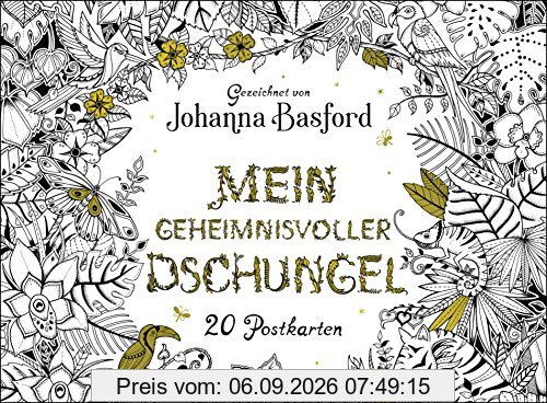 Mein geheimnisvoller Dschungel: Postkartenbuch