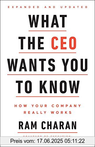 Binding : Taschenbuch, Edition : Revised and updated edition., Label : Currency, Publisher : Currency, medium : Taschenbuch, numberOfPages : 176, publicationDate : 2017-09-26, releaseDate : 2017-09-26, authors : Ram Charan, languages : english, ISBN : 0525572686