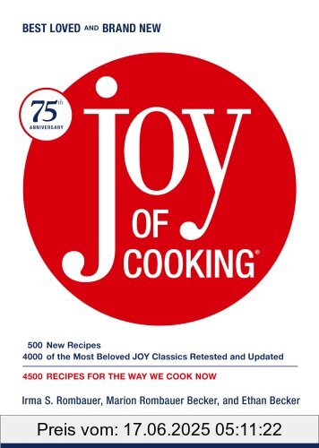 Binding : Gebundene Ausgabe, Edition : Anniversary., Label : Scribner, Publisher : Scribner, NumberOfItems : 1, PackageQuantity : 1, medium : Gebundene Ausgabe, numberOfPages : 1152, publicationDate : 2006-10-31, releaseDate : 2006-10-31, authors : Rombauer, Irma S., Becker, Marion Rombauer, Ethan Becker, languages : english, ISBN : 0743246268