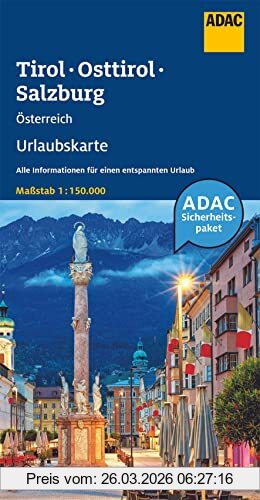Mairdumont GmbH & Co. Kg Adac Urlaubskarte Österreich, Tirol, Osttirol, Salzburg 1, 150 000 (Adac Urlaubskarten, Band 5)