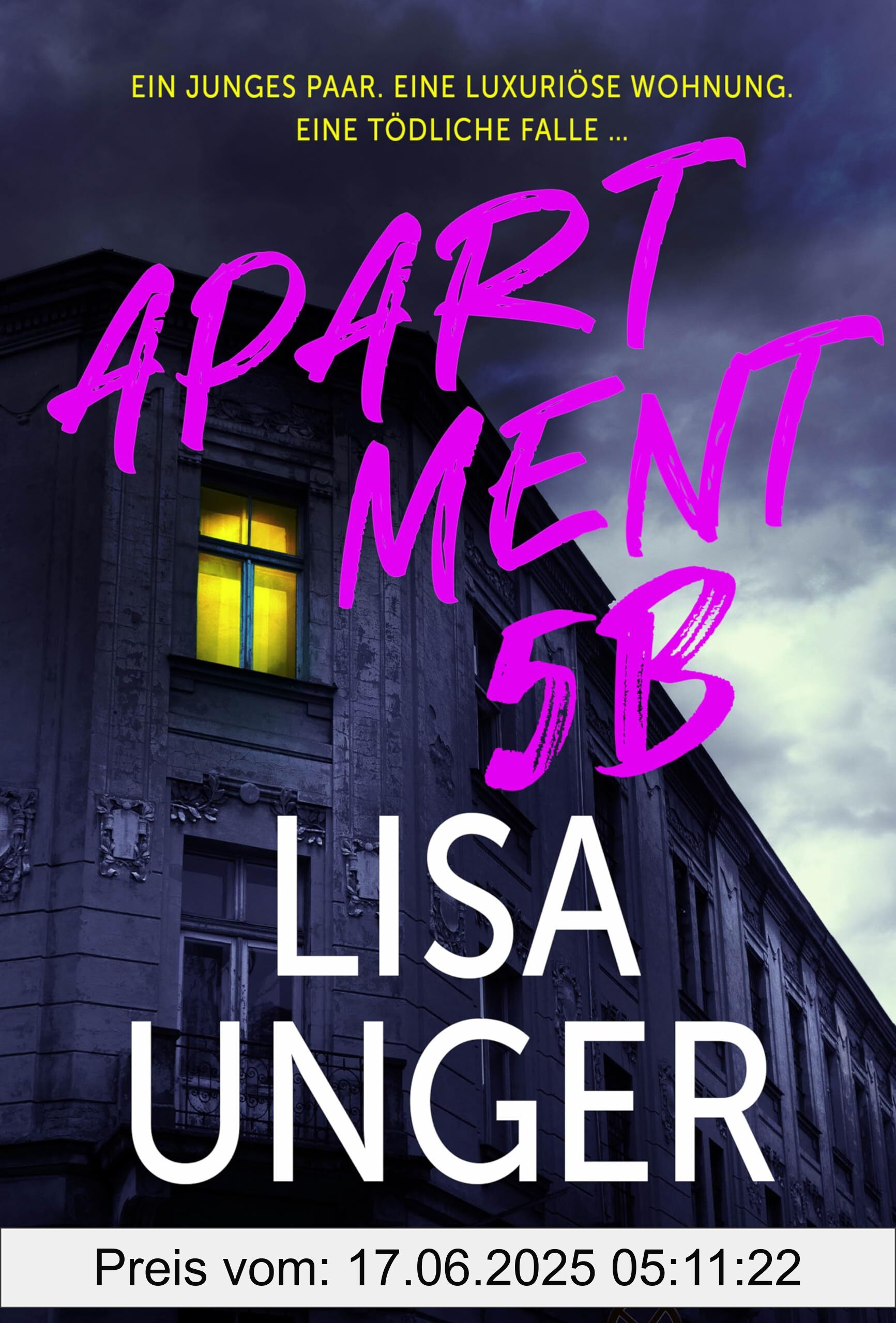 Binding : paperback, Edition : 1. Aufl. 2025, Label : Apartment 5B : Ein junges Paar. Eine luxuriöse Wohnung. Eine tödliche Falle …. Thriller. Der neue atemberaubende Thriller der NEW YORK TIMES-Bestsellerautorin, medium : paperback, numberOfPages : 496, publicationDate : 2025-01-31, languages : german, ISBN : 3404194322