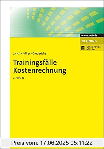 Binding : Taschenbuch, Edition : 3., aktualisierte und erweiterte Auflage. Online-Version inklusive., Label : NWB Verlag, Publisher : NWB Verlag, medium : Taschenbuch, numberOfPages : 367, publicationDate : 2021-09-17, authors : Jürgen Jandt, Martin Kißler, Marc Diederichs, ISBN : 3482522936