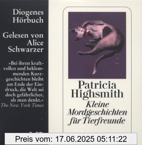 Binding : Audio CD, Edition : 1., Aufl., Label : Diogenes, Publisher : Diogenes, NumberOfItems : 2, Format : Audiobook, medium : Audio CD, publicationDate : 2008-12-15, runningTime : 145 minutes, authors : Patricia Highsmith, narrators : Alice Schwarzer, languages : german, ISBN : 3257802374