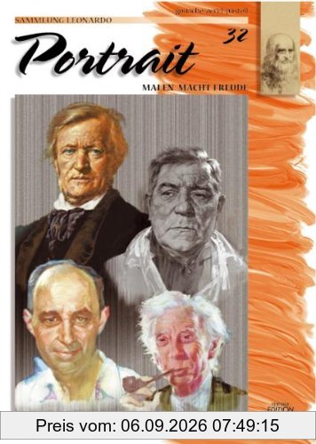Sammlung Leonardo, Bd.32, Porträt, Gouache und Acryl und Pastell
