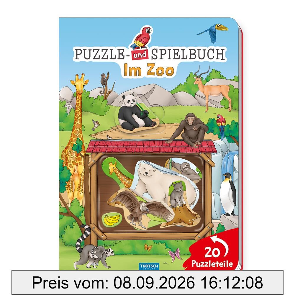 Trötsch Puzzlebuch Spielbuch Im Zoo: Beschäftigungsbuch Spielbuch Puzzlebuch Vorlesebuch