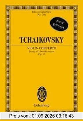 Violin Concerto D Major: op. 35. CW 54. Violine und Orchester. Studienpartitur.: D major/D-Dur/Ré majeur Op. 35 (Eulenburg Studienpartituren)