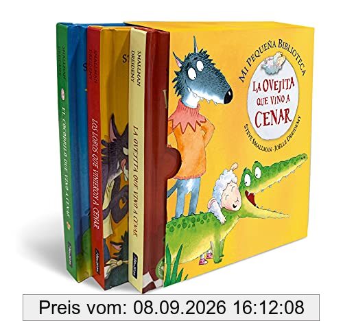 Mi pequeña biblioteca de La ovejita que vino a cenar (Pequeñas manitas): (pack con: La ovejita que vino a cenar | Los lobos que vinieron a cenar | El cocodrilo que vino a cenar)