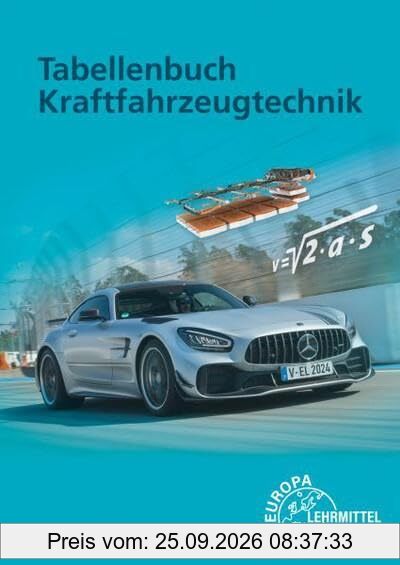 Tabellenbuch Kraftfahrzeugtechnik mit Formelsammlung