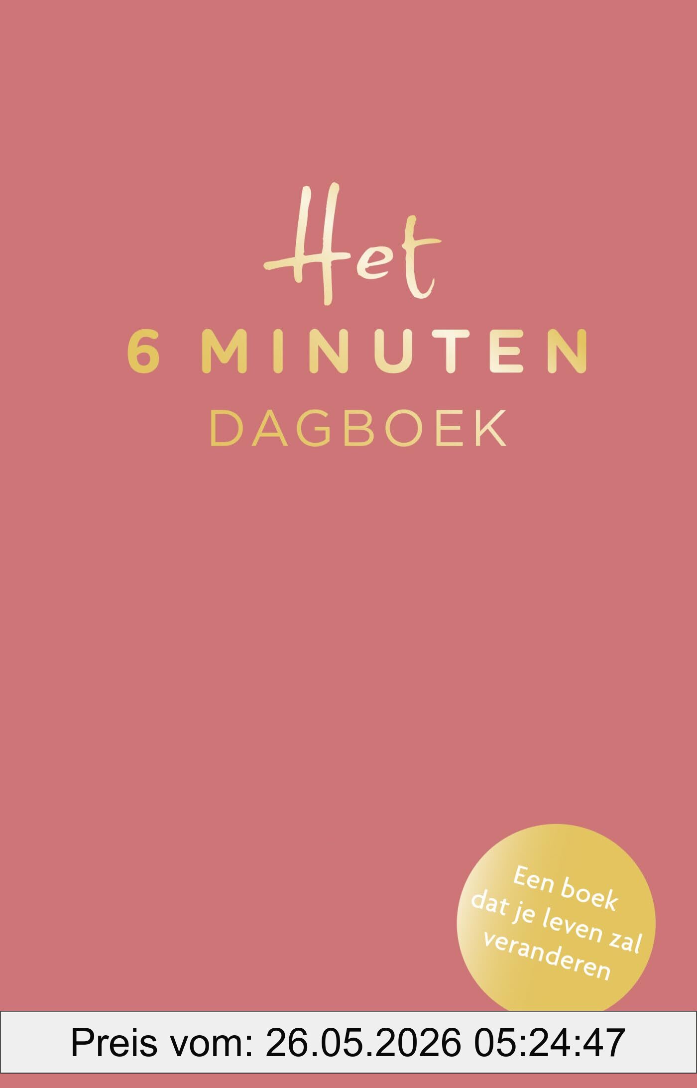 Dominik Spenst Het 6 Minuten Dagboek - Roze Editie, Een Boek Dat Je Leven Zal Veranderen