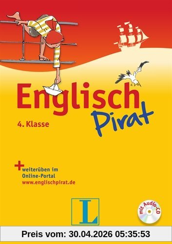 Englischpirat 4. Klasse - Buch mit Lösungsheft und Audio-CD