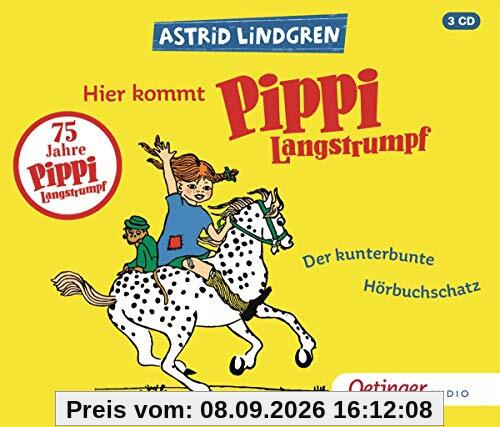 Hier kommt Pippi Langstrumpf!: Der kunterbunte Hörbuchschatz (3CD)