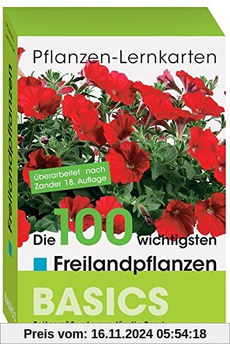 Pflanzen-Lernkarten: Die 100 wichtigsten Freilandpflanzen: 100 Lernkarten mit Lernkartenbox