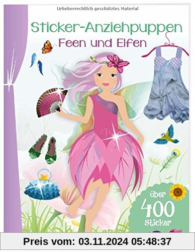 Sticker-Anziehpuppen - Feen und Elfen