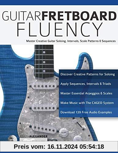 Guitar Fretboard Fluency: Master Creative Guitar Soloing, Intervals, Scale Patterns and Sequences (Guitar technique, Ban