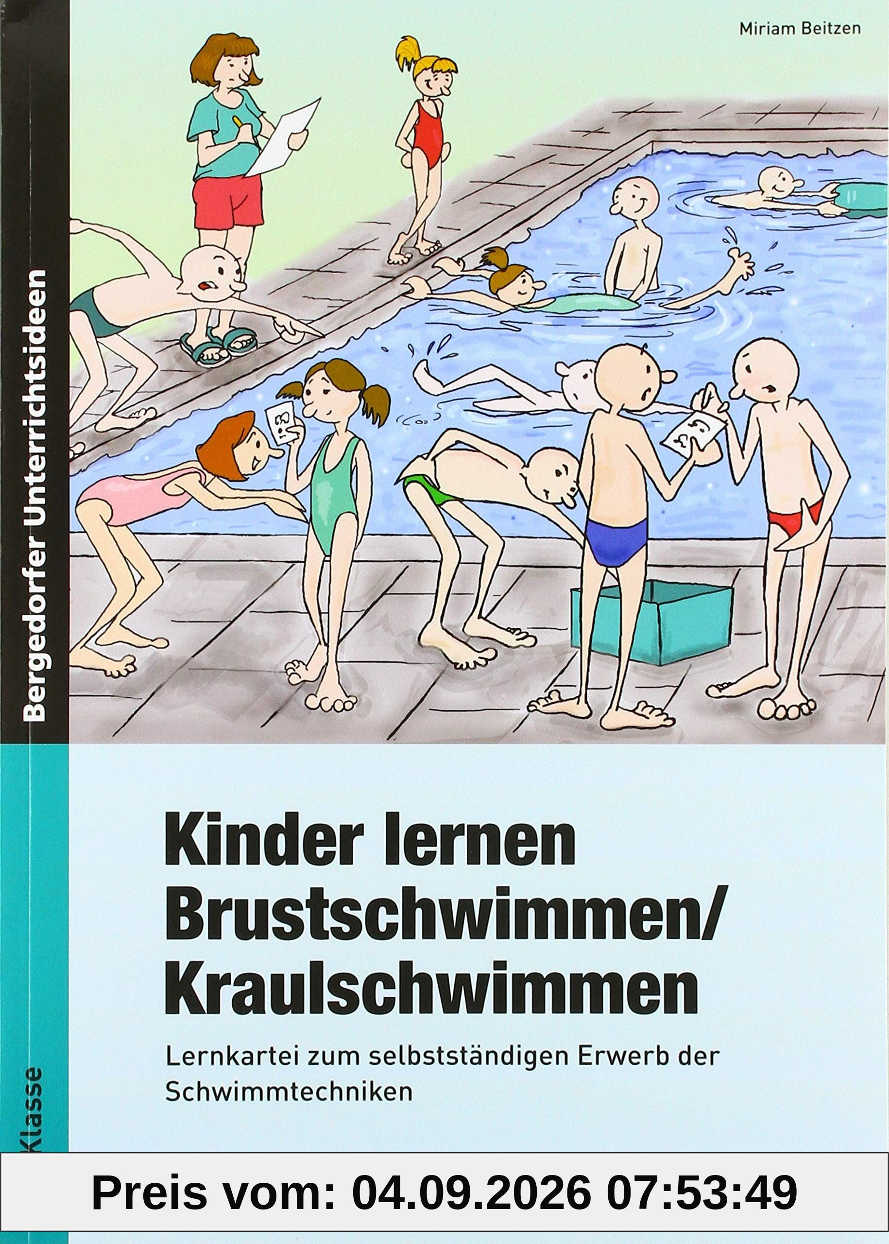 Kinder lernen Brustschwimmen/Kraulschwimmen