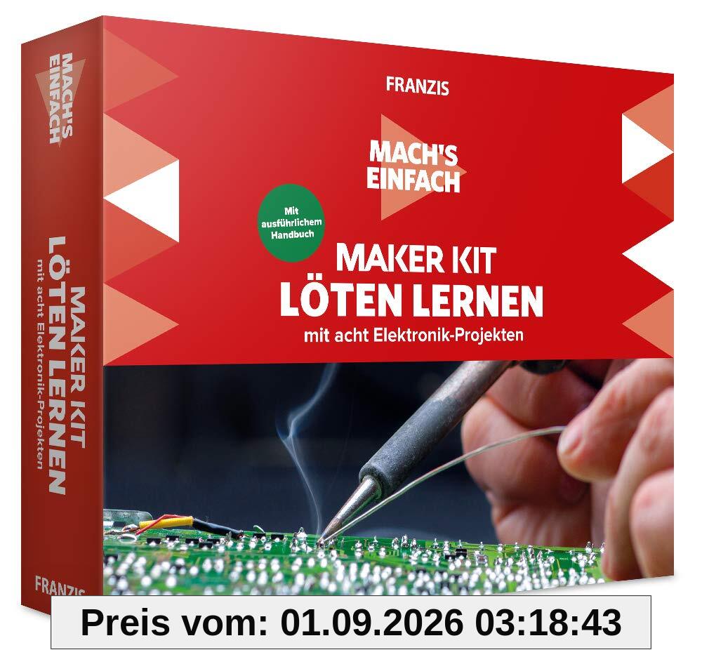 FRANZIS 67122 - Mach's einfach - Maker Kit Löten lernen, empfohlen ab 14 Jahren