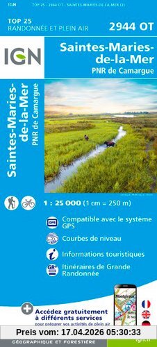 Saintes-Maries-de-la-Mer - PNR de Camargue 1 : 25 000