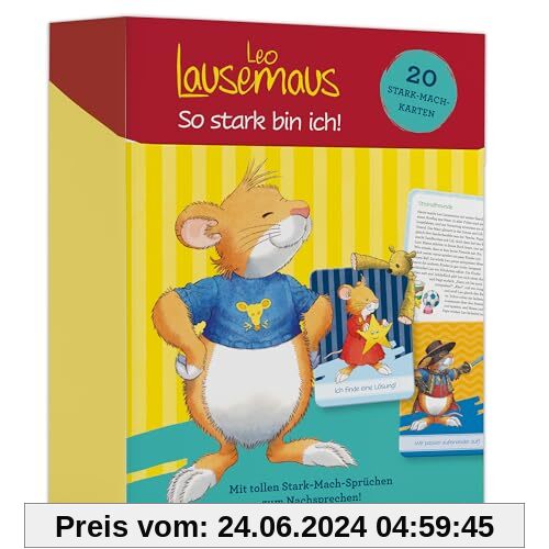 Leo Lausemaus So stark bin ich - Stark-Mach-Karten: 20 Karten mit motivierenden Sprüchen und kurzen Geschichten für Kind