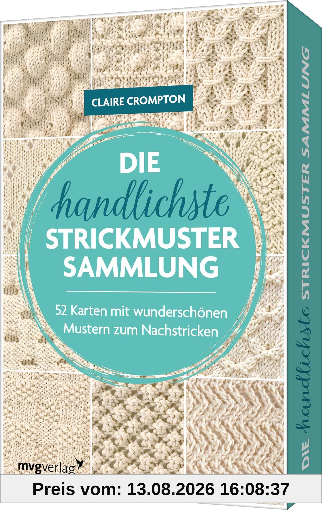Die handlichste Strickmuster-Sammlung: 52 Karten mit wunderschönen Mustern zum Nachstricken I Kartenset in kompakter Box mit 52 Strickdesigns und 16-seitiges Booklet mit Strickwissen