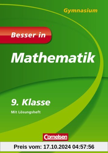 Besser in Mathematik - Gymnasium 9. Klasse