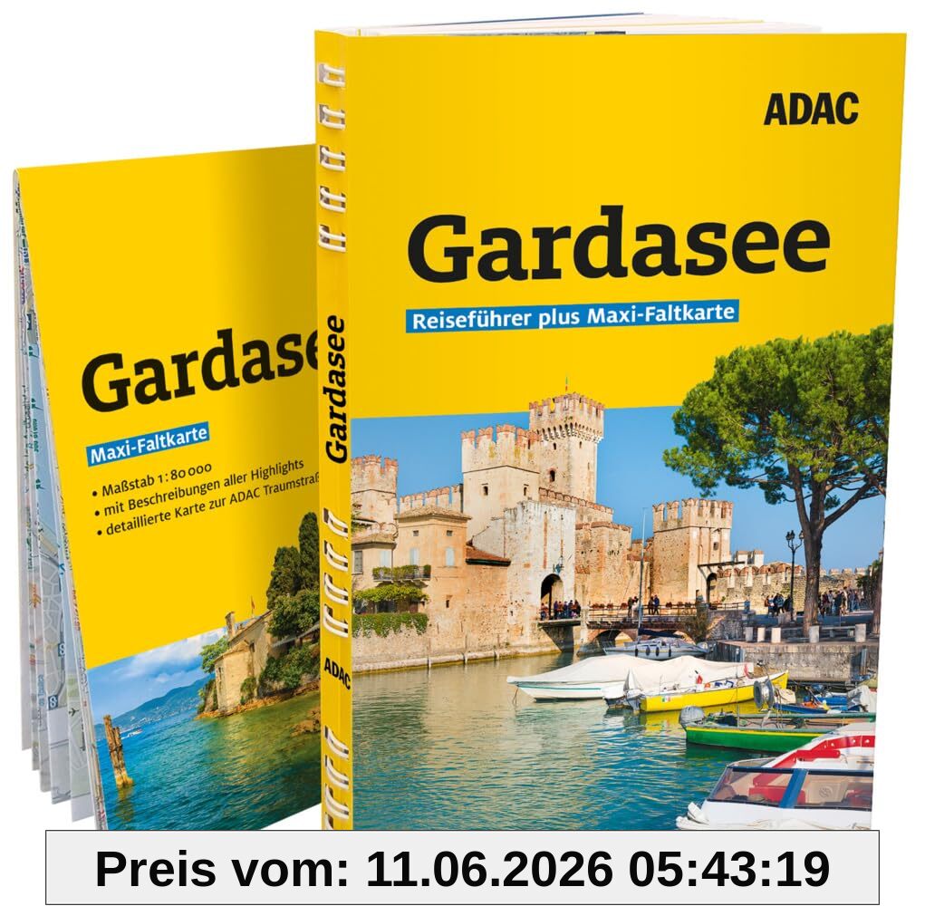 ADAC Reiseführer plus Gardasee: Mit Maxi-Faltkarte und praktischer Spiralbindung