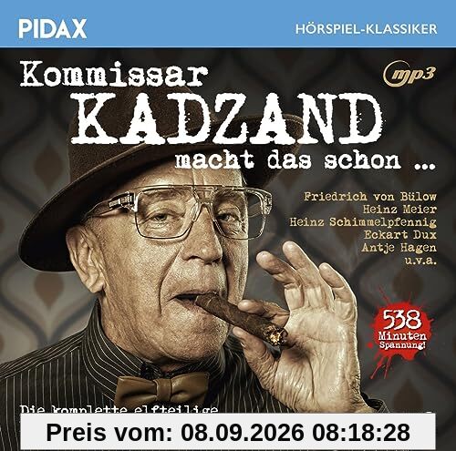 Kommissar Kadzand macht das schon / Die komplette 11-teilige Krimihörspiel-Reihe (Pidax Hörspiel-Klassiker)