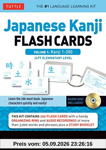 Japanese Kanji Flash Cards Kit vol 1