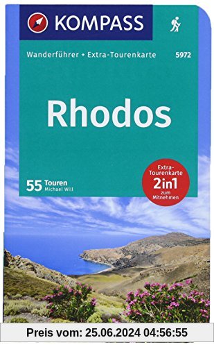 Rhodos: Wanderführer mit Extra-Tourenkarte 1:55000, 55 Touren, GPX-Daten zum Download. (KOMPASS-Wanderführer, Band 5972)