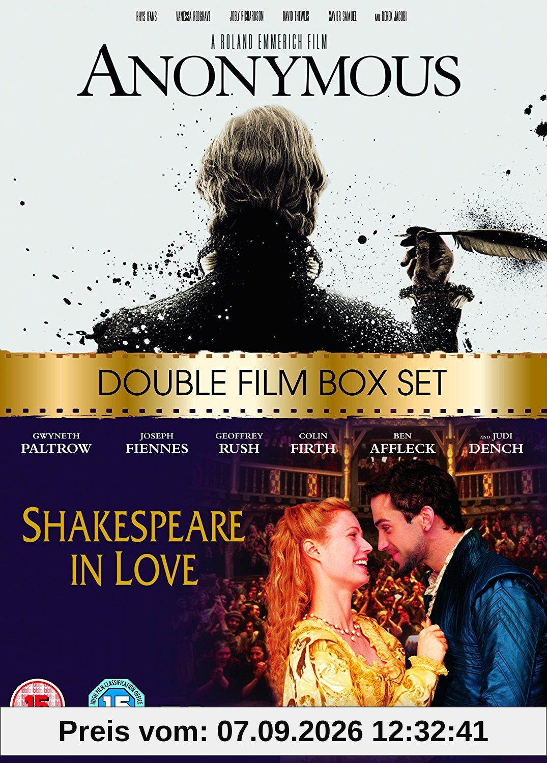Anonymous (2011) / Shakespeare in Love (1999) - Double Pack [DVD]