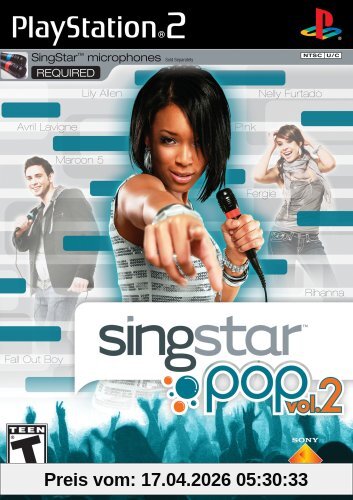 PlayStation 2 - PS2 Konsole inkl. SingStar Deutsch Rock-Pop Vol. 2 + 2 Mikrofone