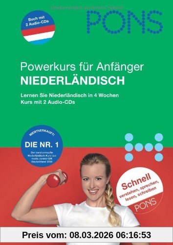 unbekannt Pons Power-Sprachkurs Niederländisch. Mit 2 Audio-CDs, Lernern Sie Niederländisch In 4 Wochen