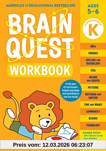 Workman Publishing Brain Quest Workbook, Kindergarten Revised Edition (Brain Quest Workbooks)