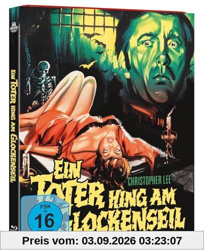 Ein Toter hing am Glockenseil (1964) - Deutsche Heimkinopremiere - Limitierte Erstauflage im O-Card Schuber- Ein Euro-Horror Klassiker mit Christopher Lee! [Blu-ray]