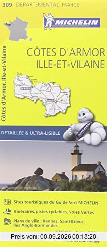 COTES D ' ARMOR 11309 CARTE ' LOCAL ' ( France ) MICHELIN KAART