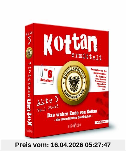 Kottan ermittelt, Akte 3, Fall 20-25 / 6 CD's - HÖRSPIEL