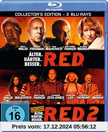 R.E.D. - Älter. Härter. Besser/R.E.D. 2 [Blu-ray] [Collector's Edition]