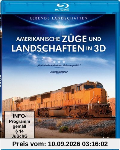 Amerikanische Züge und Landschaften in 3D [3D Blu-ray]