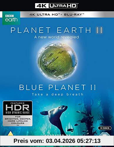 Planet Earth II & Blue Planet II (4k UHD Blu-ray + Blu-ray) [UK Import]