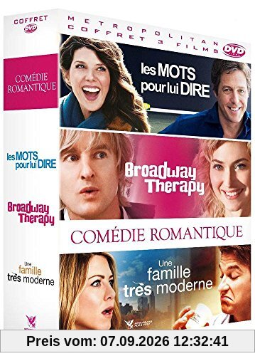 Coffret comédie romantique 3 films : les mots pour lui dire ; broadway therapy ; une famille très moderne [FR Import]