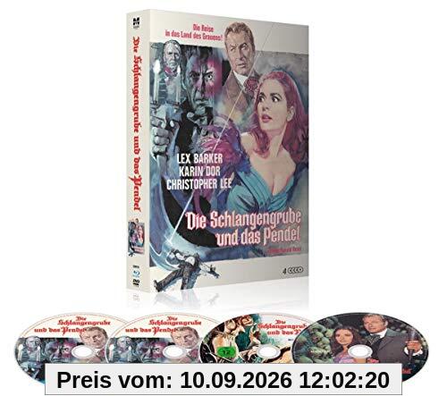 Die Schlangengrube und das Pendel - Limited Deluxe Mediabook-Edition (+ 2 DVDs, CD-Soundtrack/36-seitiges Booklet/in HD neu abgetastet/durchnummeriert) [Blu-ray]