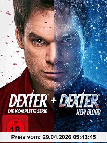 Dexter: Die komplette Serie (Staffel 1-8 + New Blood) [39 DVDs]
