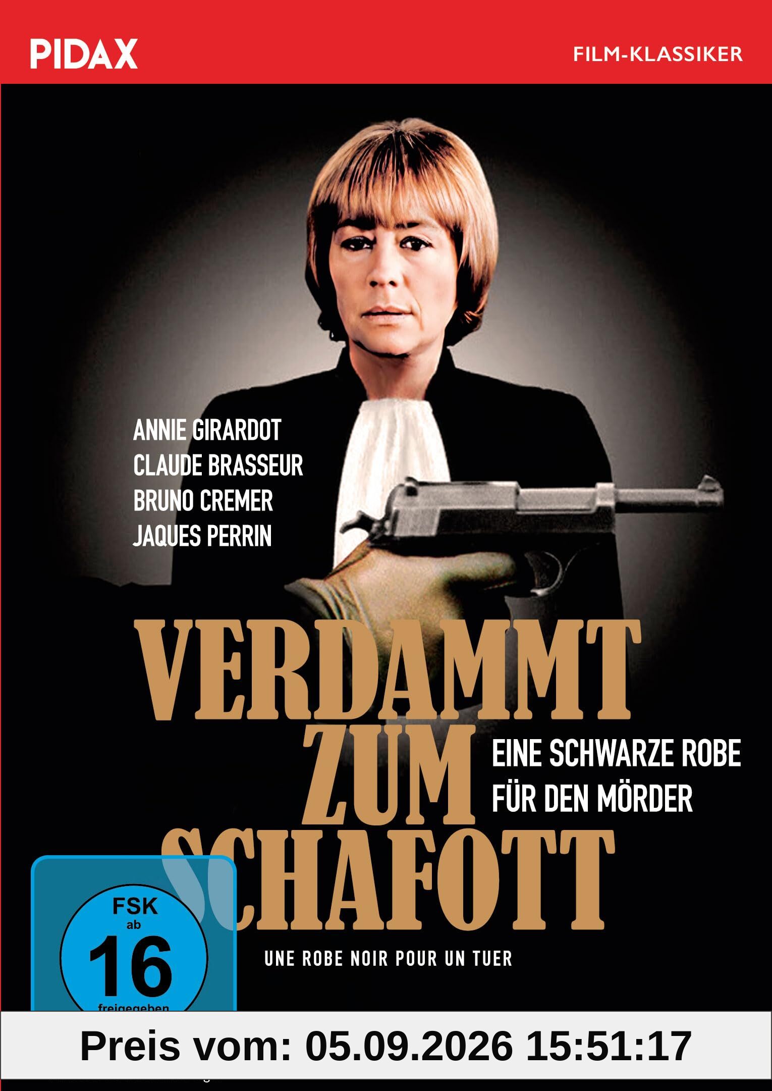 Verdammt zum Schafott (Eine schwarze Robe für den Mörder) (Une robe noire pour un tueur) / Spannender Kriminalfilm mit Starbesetzung (Pidax Film-Klassiker)