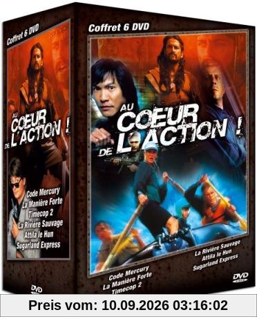 Coffret au coeur de l'action : code mercury ; la manière forte ; time cop 2 ; la rivière sauvage ; attila le hun ; sugar [FR Import]