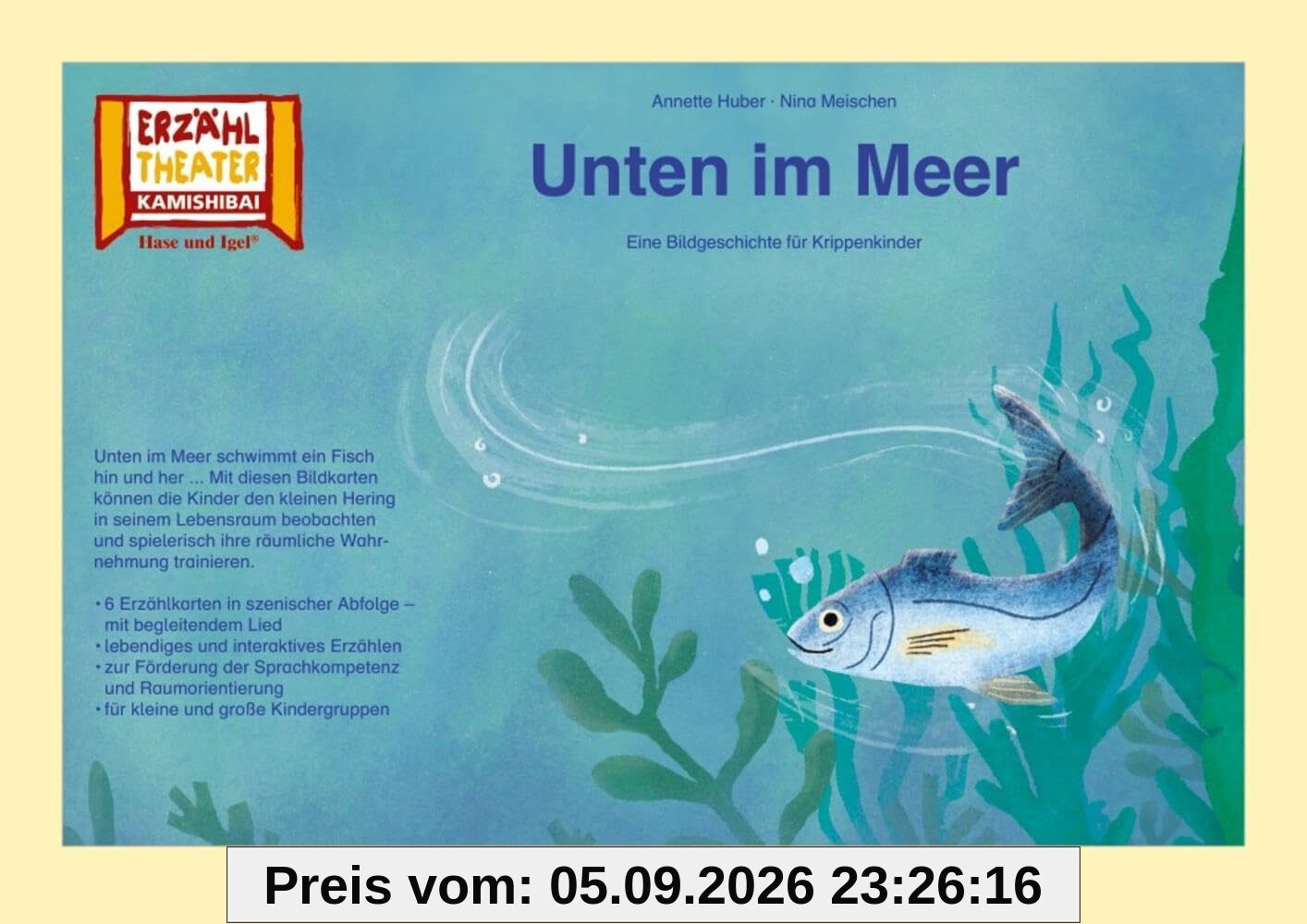 Unten im Meer / Kamishibai Bildkarten: 6 Bildkarten für das Erzähltheater