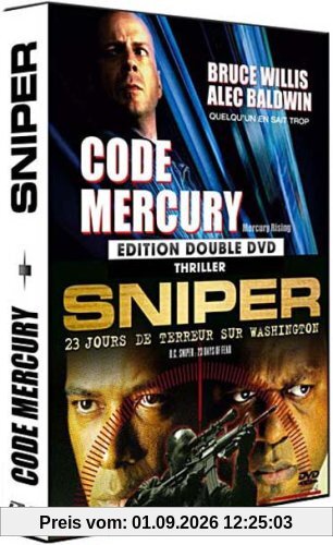 Coffret thriller : code mercury ; sniper [FR Import]