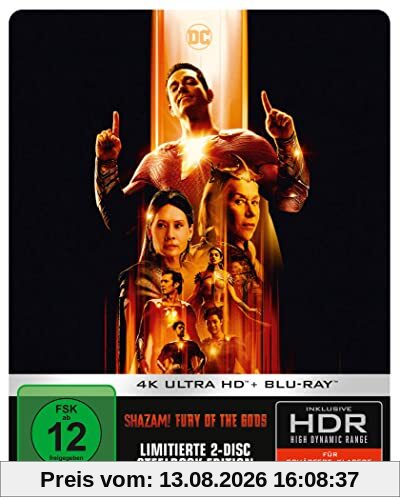 Shazam! Fury of the Gods - 4K UHD - Steelbook [Blu-ray]