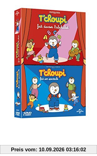 Coffret t'choupi 2 spectacles : fait danser l'alphabet ; fait son spectacle [FR Import]