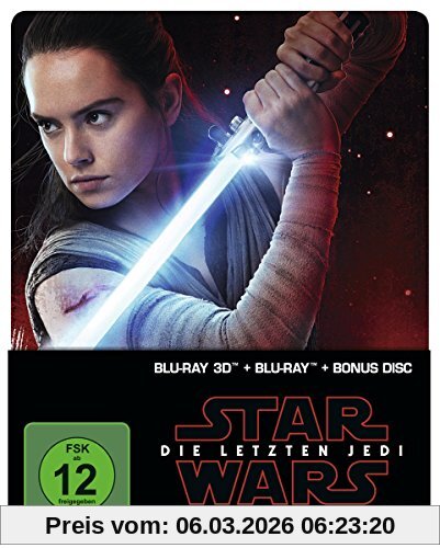 Rian Johnson Star Wars, Die Letzten Jedi (2D & 3D Steelbook Edition) [3D Blu-ray] [Limited Edition]
