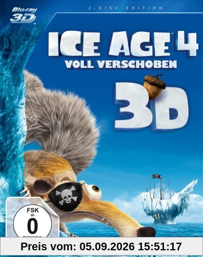 Ice Age 4 - Voll verschoben (+ BR) [3D Blu-ray]